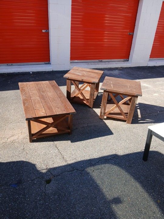 Coffee Table & Two End Tables 