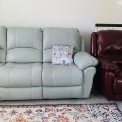 3seat Manual Recliner + Manual Rocking Chair For Sale