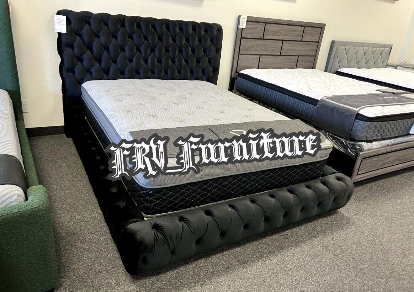 New Queen e Bed Frame With Mattress