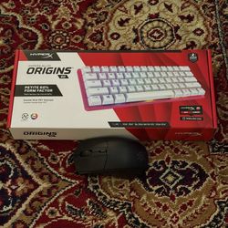 Brand New HyperX Origins Alloy Origins 60% Mechanical Keyboard Bundle