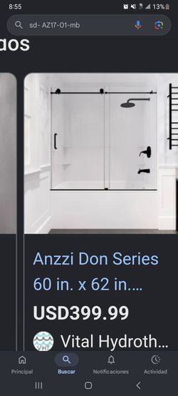 SHOWER. GLASS    TUB   HARDWARE INCLUDED