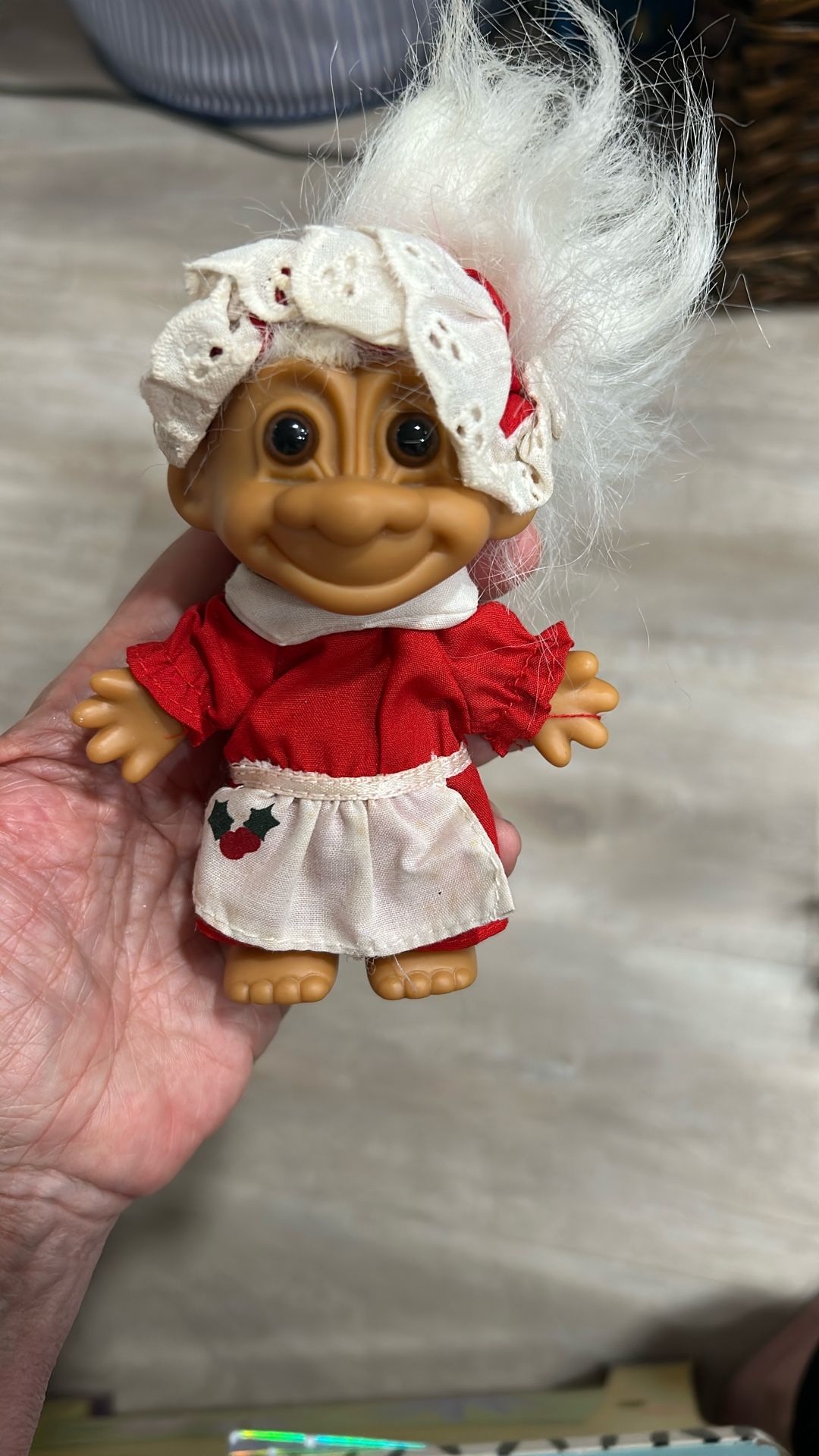 Vintage Russ Mrs Claus Troll Doll