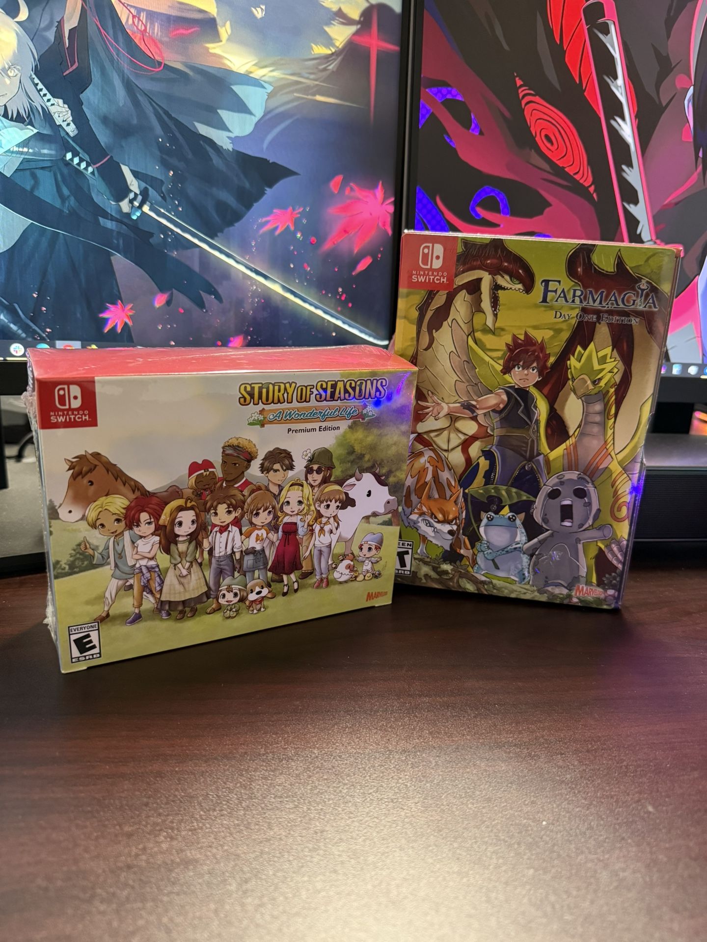 Story Of Seasons A Wonderful Life Premium Edition + Farmagia Day 1 Edition For Nintendo Switch