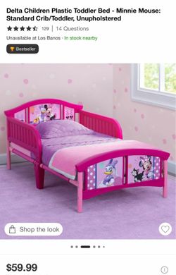 Disney Minnie Mouse Toddler Bed with Mattress