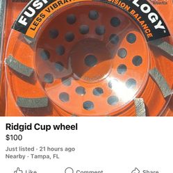 Ridgid Cup Wheel