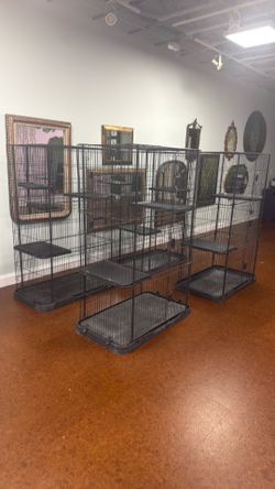 Three tiered cat cage