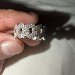 Cuban Moissanite Ring