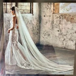 New Royal Length - Wedding Bridal Veil with Comb - 120” Long