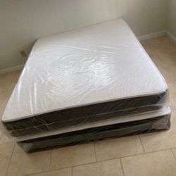 QUEEN Size Mattress Regular With box Spring set Colchones Queen 