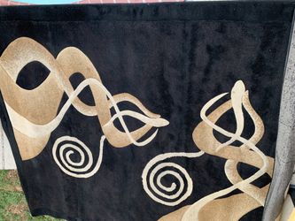 Black beautiful Rug
