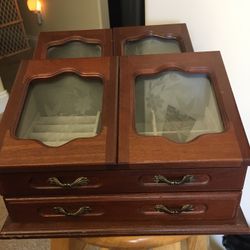 2 Wooden Jewelry Boxes