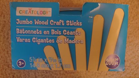 Jumbo Wood Craft Sticks