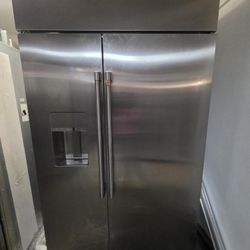 48" GE CAFE BUILT IN STAINLESS STEEL REFRIGERATOR 