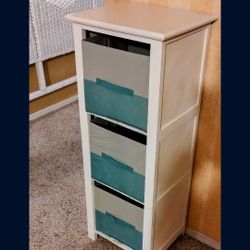 3 Drawer Cabinet..4 Ft Tall..1 Ft Wide...Great For Storage