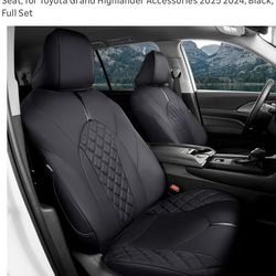 WeatherWard 2025 2024 Toyota Grand Highlander Black Seat Covers for 8 Seater Only
