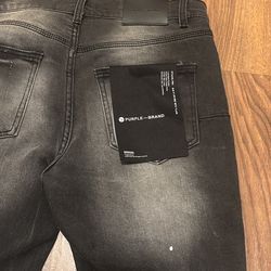 Black Purple Jeans Size 30