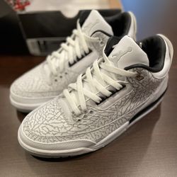 Air Jordan 3 Retro White Flip Size 9 Released 2007