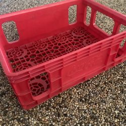 Vintage Coca Cola Plastic Stackable Crate 