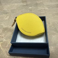 MAISON de SABRÉ Lemon Yellow Leather Coin Purse (HARD TO FIND)