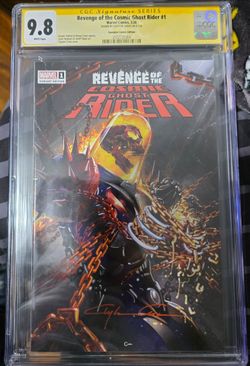 CGC 9.8 Revenge of the Cosmic Ghost Rider #1 signed by Clayton Crain