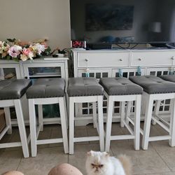 Counter Hight Backless Bar Stools-6