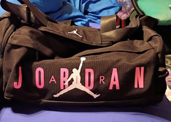 Air Jordan Duffel Bag Black and Pink