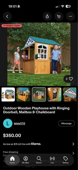 Kidcraft wooden play house