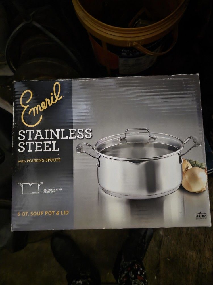 Emerils 5QIART STAINLESS STEEL SOUP PAN