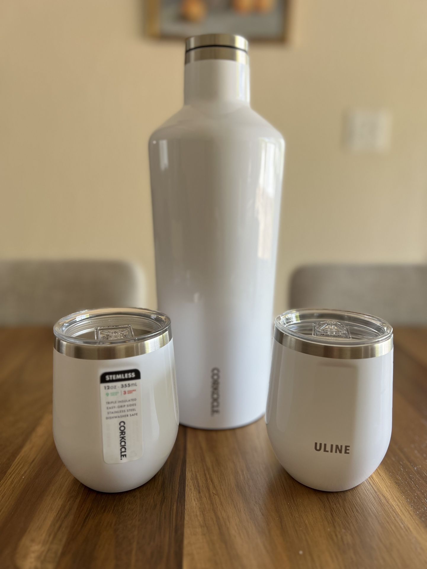 Corkcicle Canteen and Stemless Tumbler