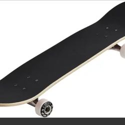 Yocaher 8 in. Blank Complete Skateboard - Natural