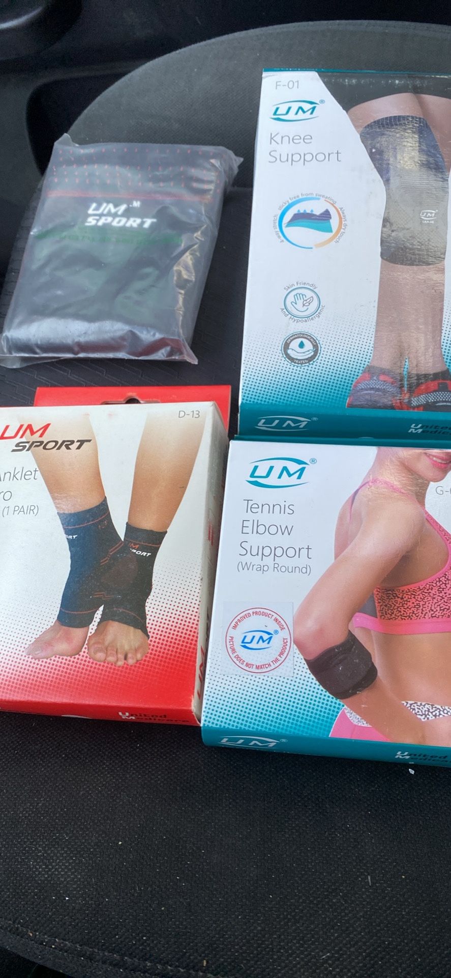Um Sport Anklet Pro Tennis Elbow Knee Support $3each