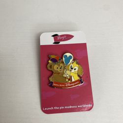 HKDL Hong Kong Balloon Starter Duffy and Cookie Blue Disney Pin 134932