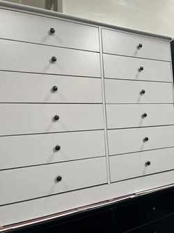 12 drawer white color