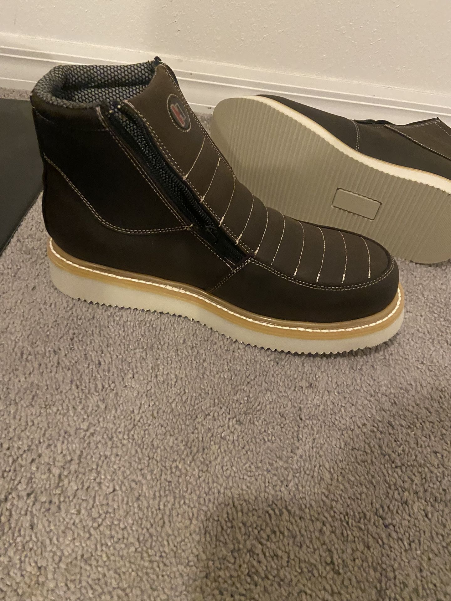 Brand New: $100 or Best Offer- HM330 DUAL ZIPPER COMFORT WELLINGTON SOLE WORK BOOTS