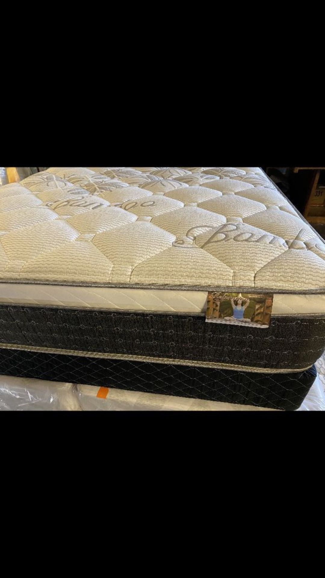 King Size Mattress Pillow Top Bamboo Brand New