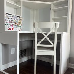 White Desk + White chair