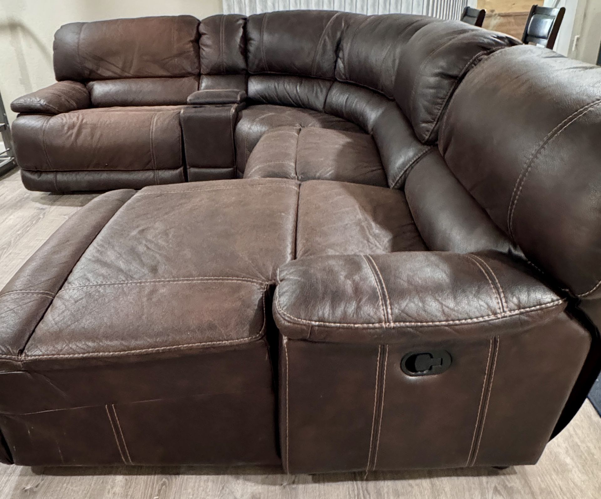 Used Couch, Recliner On One Side.