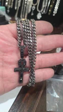 26" 6mm Black Rhodium Cuban