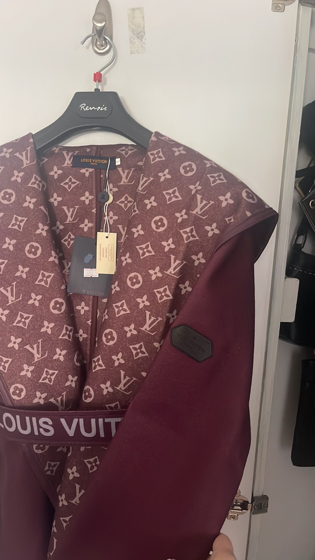 Louis Vuitton Signature Double Face Hooded Wrap Coat, Women's Fashion, Coats,  Jackets and Outerwear on Carousell