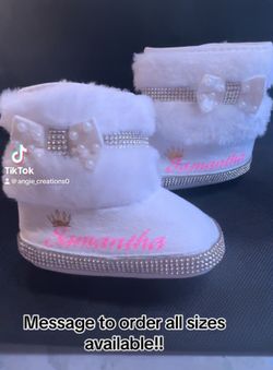 personalized baby boots