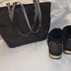 Michael Kors Jet Set large tote bag & Michael Kors Alfie Booties