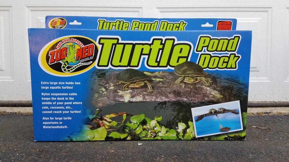 ZOOMED Turtle Pond Dock | Large turtle basking platform - XL