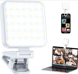 Portable Selfie Light for iPhone: 90 LED Rechargeable Phone Fill Lights, Ring Light for Camera Picture, Makeup Photo, Video Conferences, Laptop Use, Z