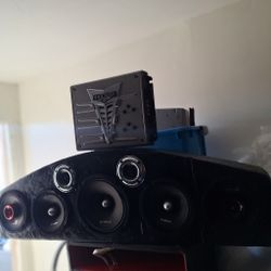Speaker Rack For Voice With Kicker Amp 