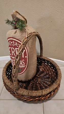 Christmas Decor With Basket
