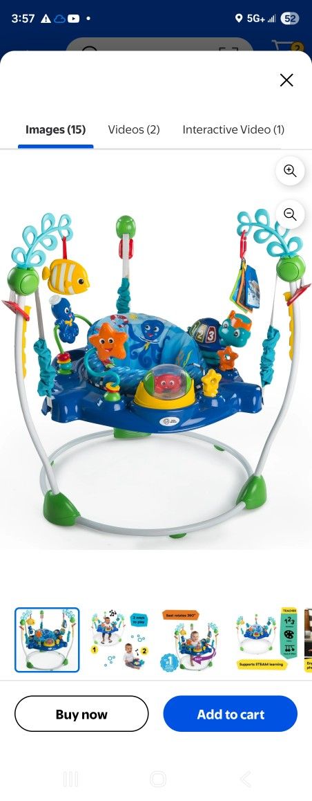 Baby Einstein Neptune's Ocean Discovery Activity Center Jumper
