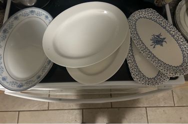Vintage Oval Serving Platter Mix-and-Match Lot - 5 Pieces!