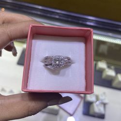 14k Gold Real Diamond Bridal Ring Set With 1ctw Diamonds For A Good Price!!