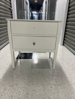 Crate and Barrel 2 drawer night stand.