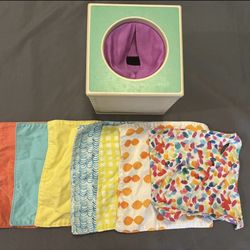 LOVEVERY Montessori Magic Tissue Box COMPLETE 7 Tissues Cloths Senser